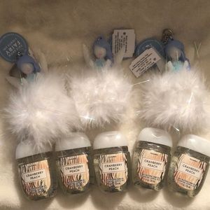 Bath and Body Works Snow Fairy Pocketbac Holder CRANBERRY PEACH Lot